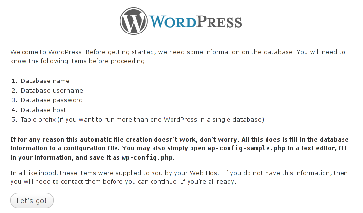 Instalace redakčního systému Wordpress - úvod do konfiguračního souboru