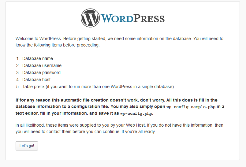 Instalace redakčního systému Wordpress - úvod do konfiguračního souboru